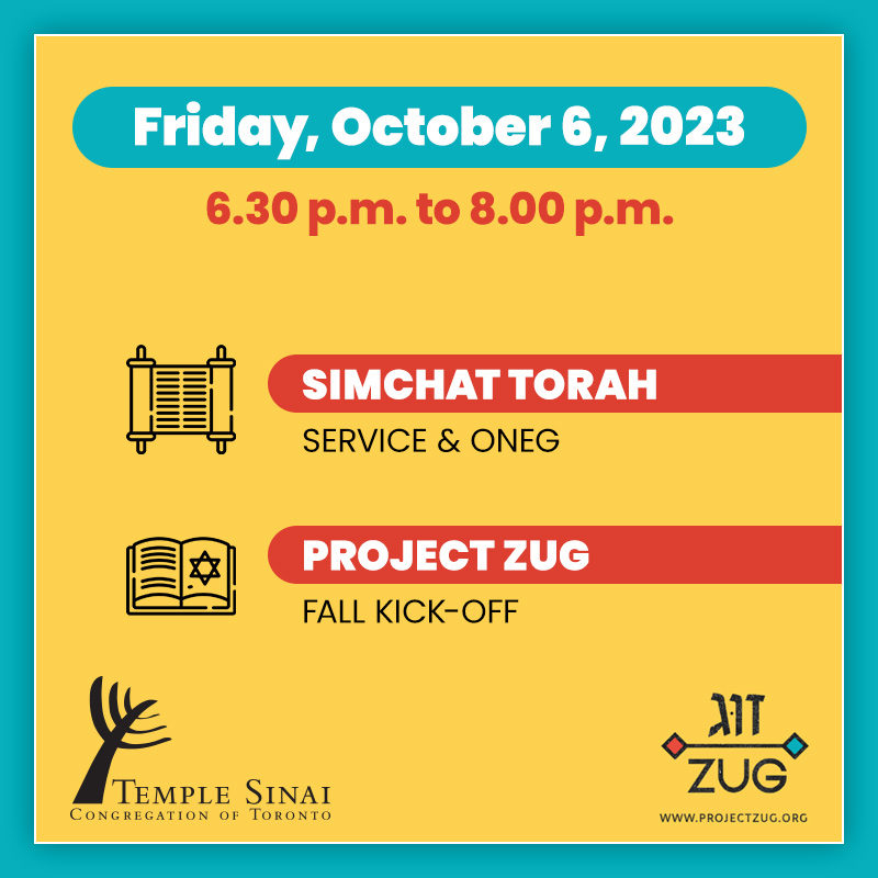 Simchat Torah 2023 and Fall Project Zug Launch